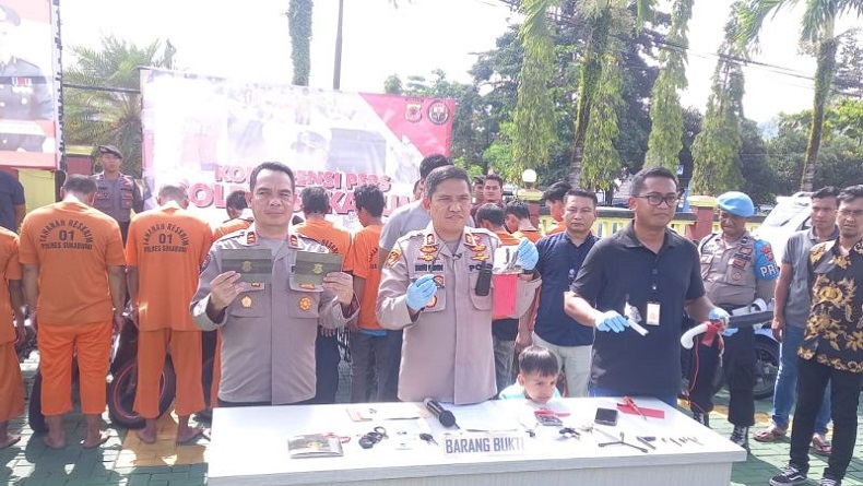 Tangkap 14 Pelaku Curanmor Di Sukabumi Polisi Amankan 29 Unit Motor Curian