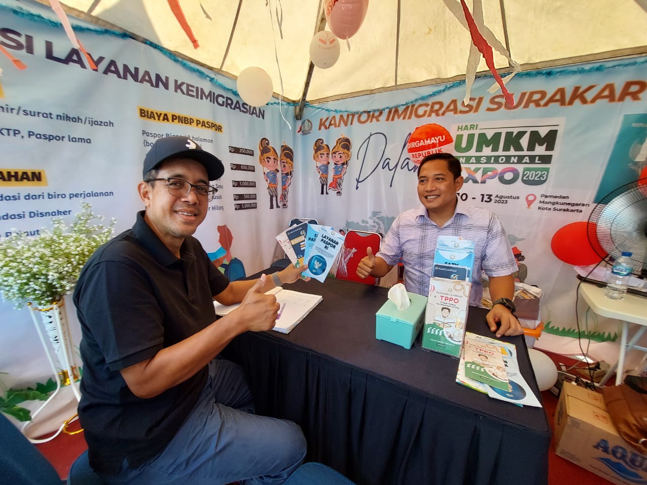 Sahli Rb Tinjau Stan Kemenkumham Jateng Di Umkm Nasional Expo