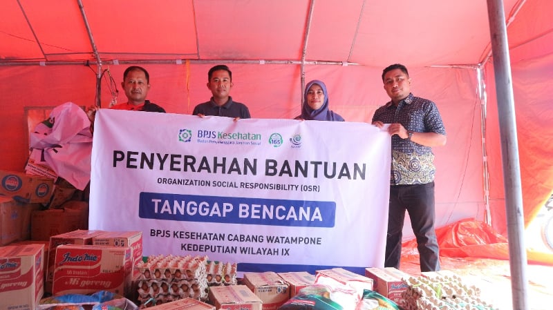 Bpjs Kesehatan Salurkan Bantuan Untuk Warga Terdampak Banjir Di Wajo