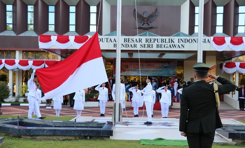 Semarak Hut Ke Ri Ratusan Wni Upacara Agustus Di Brunei Darussalam