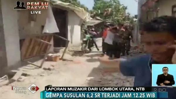 Begini Kepanikan Warga Saat Gempa Susulan Sr Di Lombok Utara