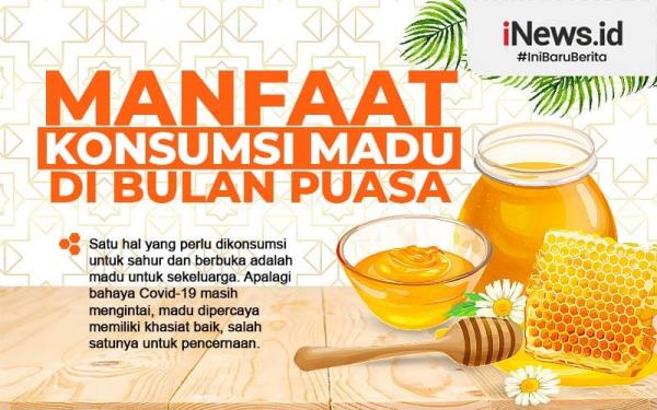 Infografis Manfaat Mengonsumsi Madu