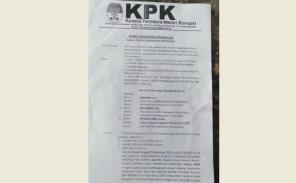 Waspada Surat Panggilan Palsu Kpk Beredar Di Lampung