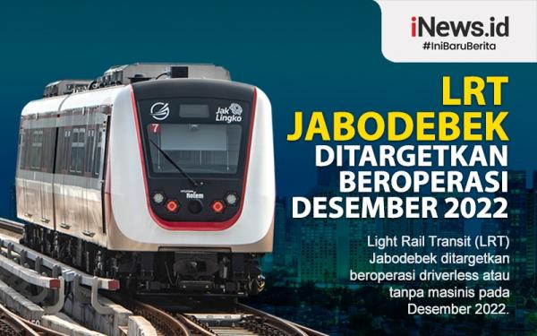 Infografis LRT Jabodebek Ditargetkan Beroperasi Desember 2022