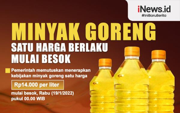 Infografis Minyak Goreng Satu Harga Berlaku Mulai Besok