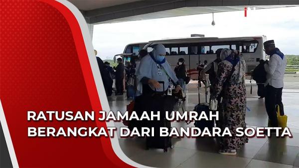 Kebijakan Tanpa Karantina Ratusan Jamaah Umrah Berangkat Dari Bandara