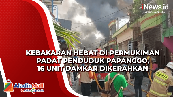 Kebakaran Hebat Di Permukiman Padat Penduduk Papanggo Unit Damkar