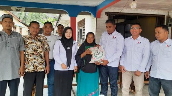 Hut Ke Dpd Perindo Labuhanbatu Utara Berikan Sembako Gratis Ke