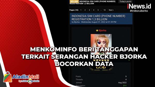 Menkominfo Beri Tanggapan Terkait Serangan Hacker Bjorka Bocorkan Data