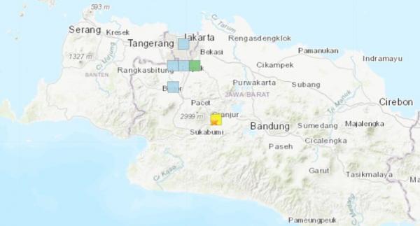 Badan Survei Geologi As Sebut Gempa Cianjur Bermagnitudo