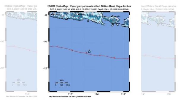 Gempa Jember M Berpusat Di Laut Bmkg Tak Berpotensi Tsunami