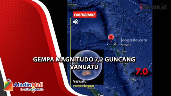 Gempa Magnitudo 7 2 Landa Vanuatu Picu Tsunami 1 Meter