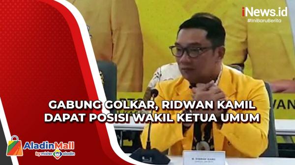 Jadi Kader Golkar Ridwan Kamil Langsung Dapat Posisi Wakil Ketua Umum