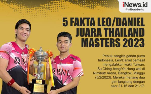 Infografis 5 Fakta Leo Daniel Juara Thailand Masters 2023