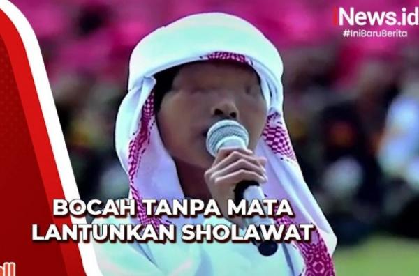 Sosok Azzam Nur Mujizat Bocah Tanpa Kelopak Mata Pelantun Sholawat