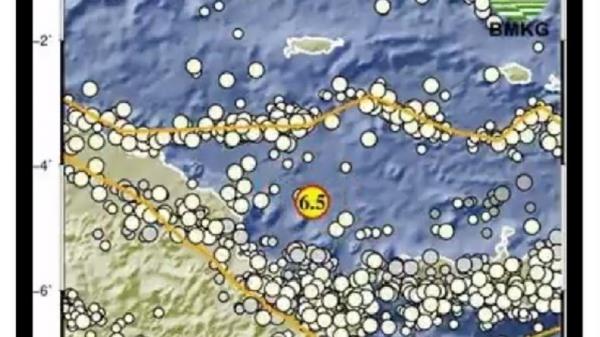 Gempa Terkini Magnitudo 6 5 Guncang Keerom Papua