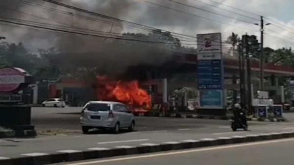 Mesin Pompa SPBU Di Magelang Terbakar 1 Petugas Terluka