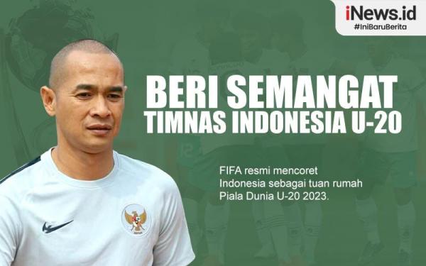 Infografis Kurniawan Dwi Yulianto Beri Semangat Timnas Indonesia U