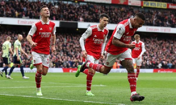 Gabriel Jesus Menggila Arsenal Menang Telak Atas Leeds United