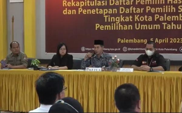 Kpu Palembang Tetapkan Dps Pemilu Sebanyak Pemilih