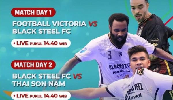 Dukung Perjuangan Black Steel Fc Di Aff Futsal Club Championship