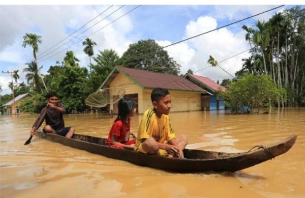 Hujan Lebat Aceh Barat Dikepung Bencana Banjir