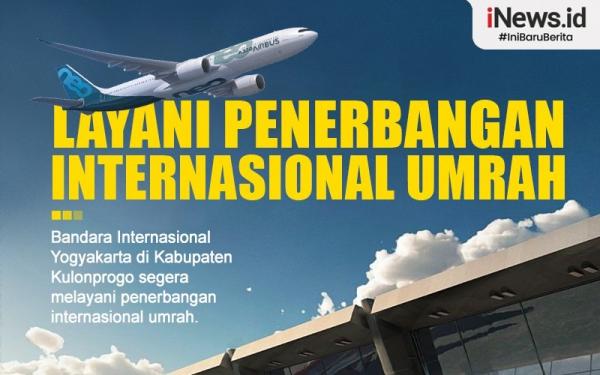 Infografis Bandara Yia Layani Penerbangan Internasional Umrah