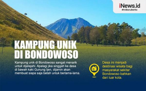 Infografis Kampung Unik Di Bondowoso Punya Pemandangan Layaknya Surga