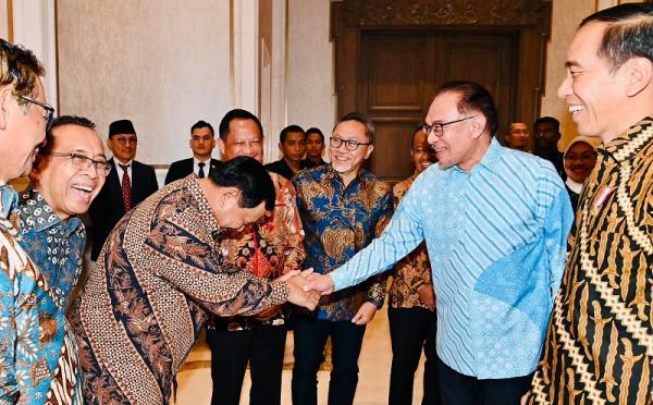 Menhan Prabowo Dampingi Presiden Jokowi Temui PM Malaysia Anwar Ibrahim