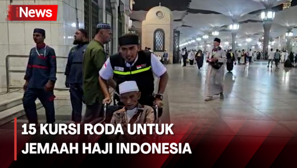 15 Kursi Roda Diberikan Pengurus Masjid Nabawi Untuk Jemaah Haji Indonesia