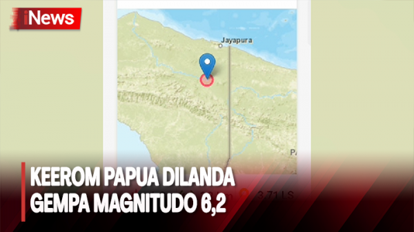 Keerom Papua Diguncang Gempa Magnitudo 6 2