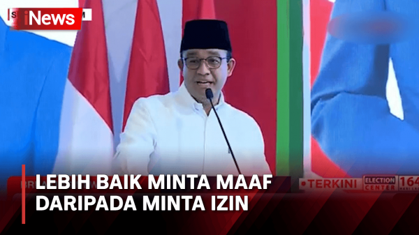 Anies Sebut Lebih Baik Minta Maaf Daripada Minta Izin Saat Deklarasi