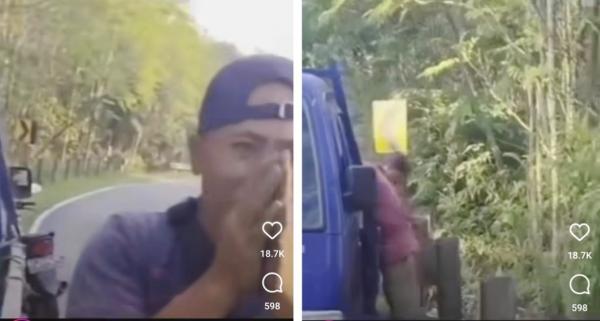 Viral Pencuri Besi Pembatas Jalan Merengek Minta Maaf Alasan Demi