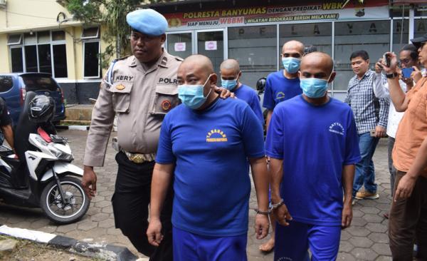 4 Pelaku Pemerasan Sopir Mobil Boks Di Banyumas Ditangkap 1 Orang Buron