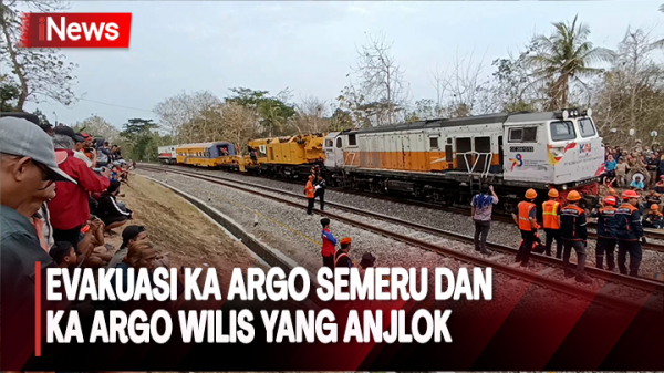 Evakuasi KA Argo Semeru Dan KA Argo Wilis Yang Anjlok PT KAI Kirim