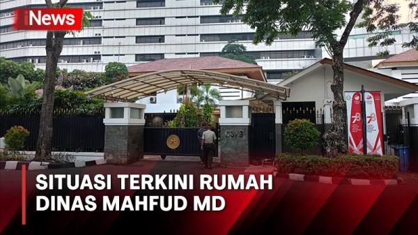 Kondisi Terkini Rumah Dinas Mahfud Jelang Tes Kesehatan Bareng Ganjar