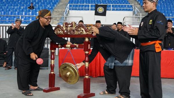 Rebut Piala Bupati Sukabumi Ratusan Atlet Pencak Silat Beradu Kemampuan