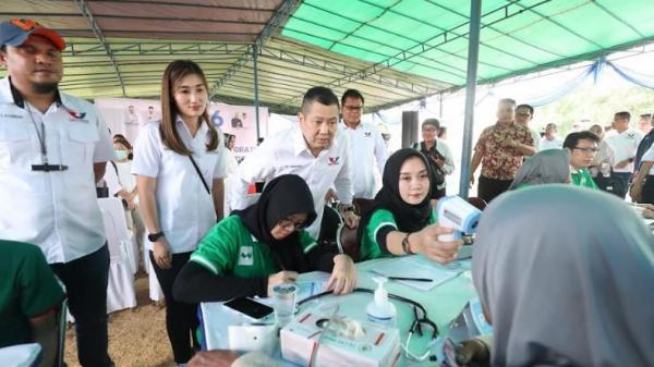 Partai Perindo Gelar Pengobatan Gratis Dan Bazar Di Tangerang Warga