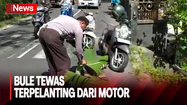 Hindari Mobil Bule Polandia Tewas Terpelanting Dari Motor Di Badung