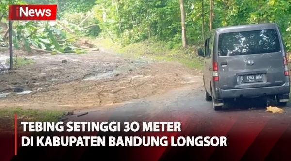 Hujan Lebat Tebing Setinggi Meter Di Kabupaten Bandung Longsor