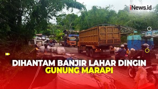 Diterjang Banjir Lahar Dingin Gunung Marapi Jalan Utama Penghubung