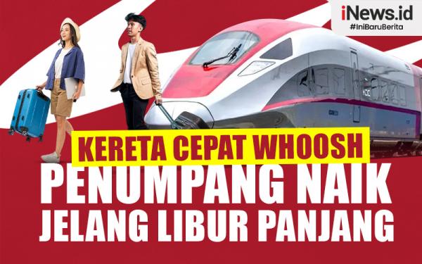 Infografis Penumpang Kereta Cepat Whoosh Naik Jelang Libur Panjang