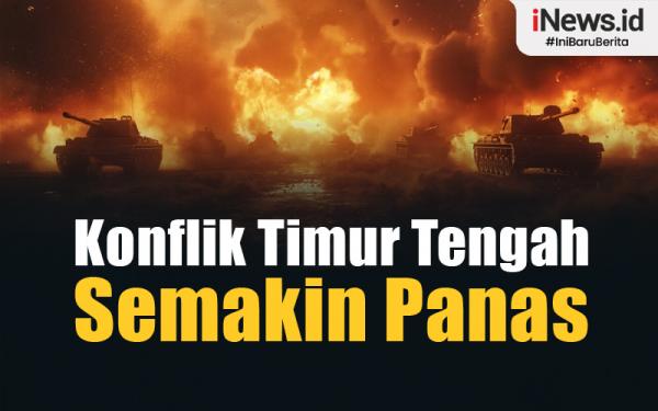 Infografis Konflik Timur Tengah Semakin Panas