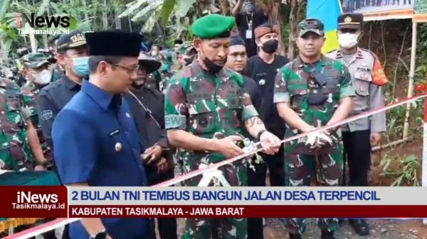 Video TNI Tembus Bangun Jalan Desa Terpencil Di Tasikmalaya