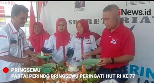 Video Viral Meriahkan HUT Ke 77 RI Dengan Lomba Hias Tumpeng Secara