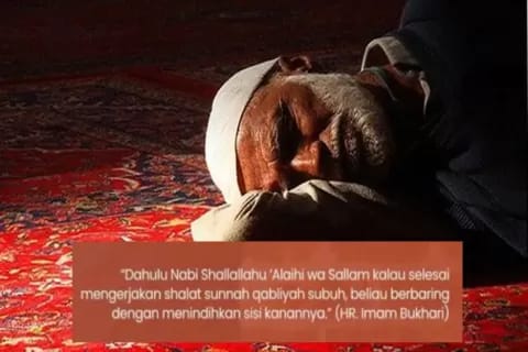 Doa Yang Dibaca Saat Berbaring Sejenak Usai Sholat Qabliyah Subuh