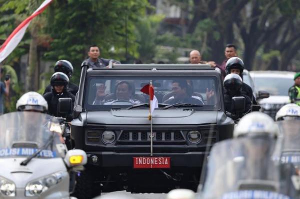 Mobil Taktis Maung Yang Ditumpangi Jokowi Bersama Prabowo Dan Erick