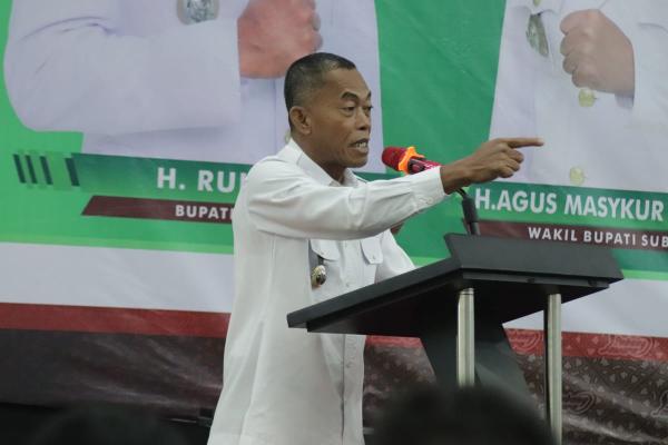 Raih UHC Bupati Ruhimat Minta Pelayanan Kesehatan Di Subang Ditingkatkan