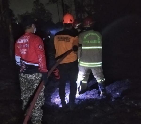 Akibat Puntung Rokok Lahan Di Seruni Kota Cilegon Kembali Terjadi