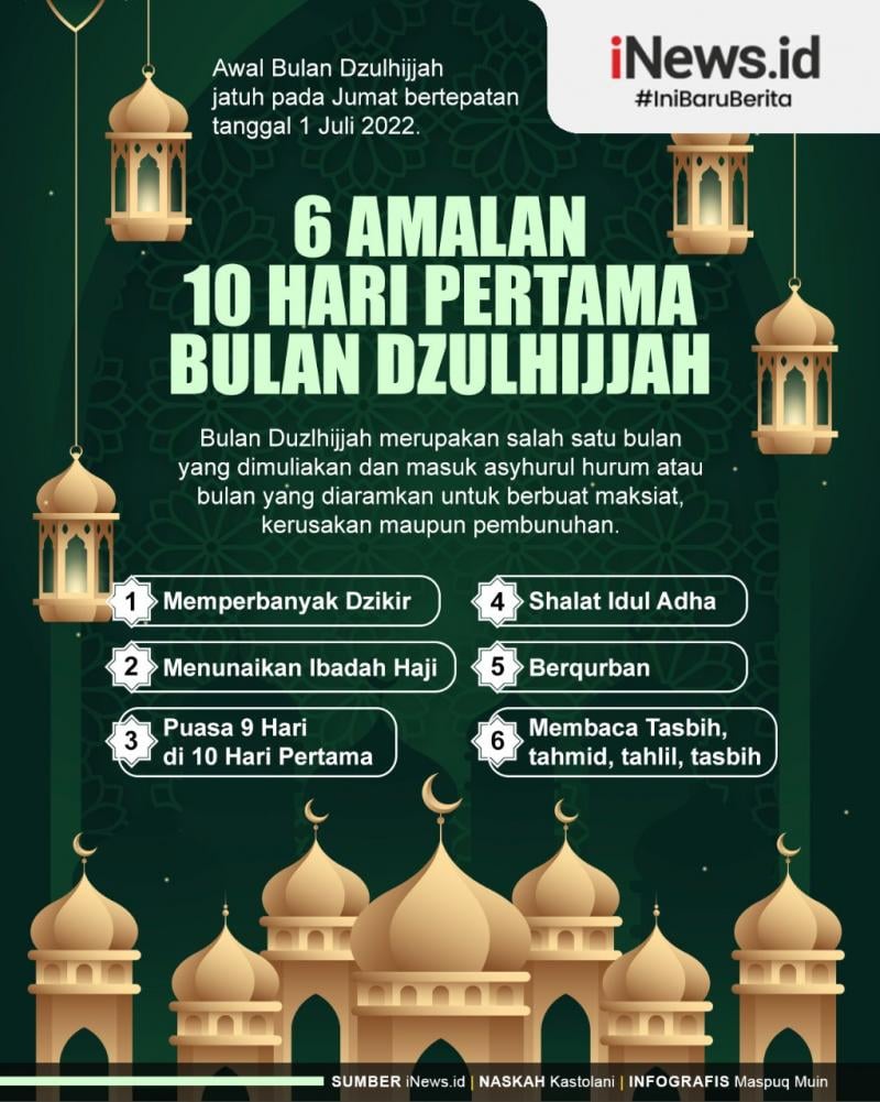 Infografis Amalan Hari Pertama Bulan Dzulhijjah News On Rcti